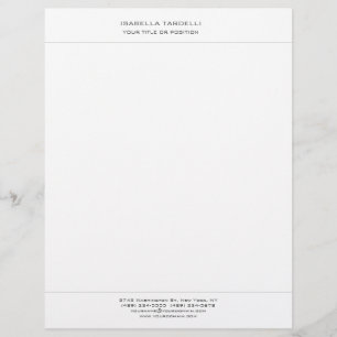 Papel Timbrado Simples minimalista profissional moderno