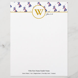 Papel Timbrado Sindicato personalizado JACK UK Map Letterhead
