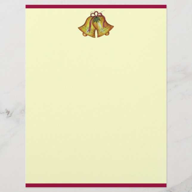 Papel Timbrado Sinos de Natal (Frente)