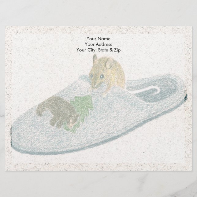 Papel Timbrado Slipper do mouse (Frente)