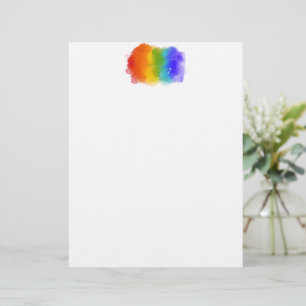 Papel Timbrado SlipperyJoe's artístico Pride Splatter orgulho ga