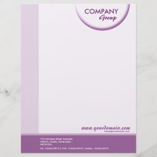 Papel Timbrado Sombra Crescente - Tons Roxos