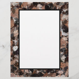Papel Timbrado Splatters 2791 da pintura do preto, do Brown e das