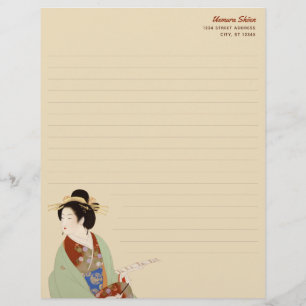 Papel Timbrado Stationery japonesa Elegante Uemura Shoni