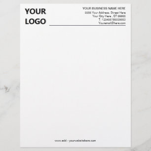 Papel Timbrado Sua empresa Informações comerciais Modelo Letterhe