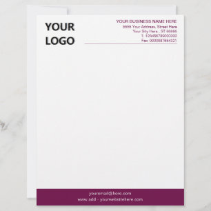 Papel Timbrado Suas cores Design moderno timbrado com logotipo
