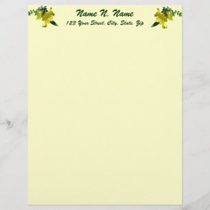 Papel Timbrado Sundrops Primrose Series Letterhead