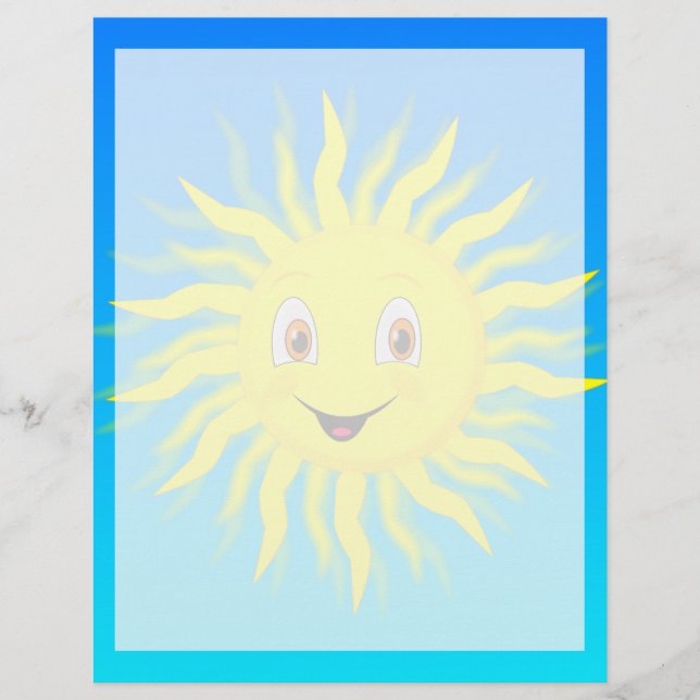 Papel Timbrado Sunsher Happy Sun Face (Frente)