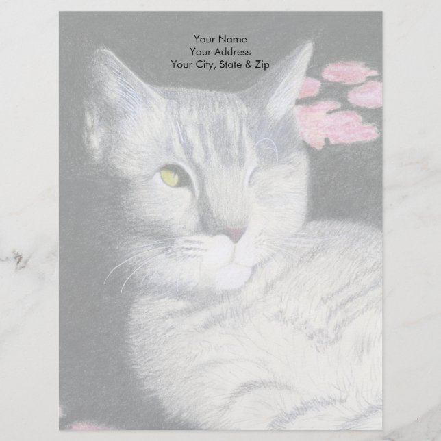 Papel Timbrado Tabby Cat (Frente)