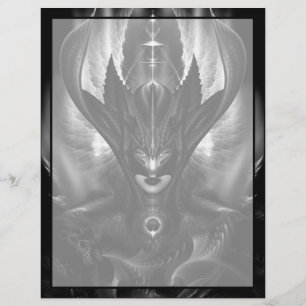 Papel Timbrado Taidushan Sai Talões Do Tempo BlackSun Letterhead
