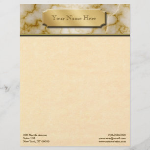 Papel Timbrado Tan e mármore branco