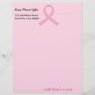 Papel Timbrado Tartan cor-de-rosa da fita