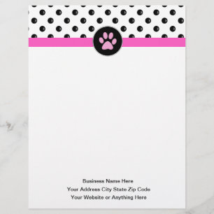 Papel Timbrado Tema Pet Care Trendy Letterhead
