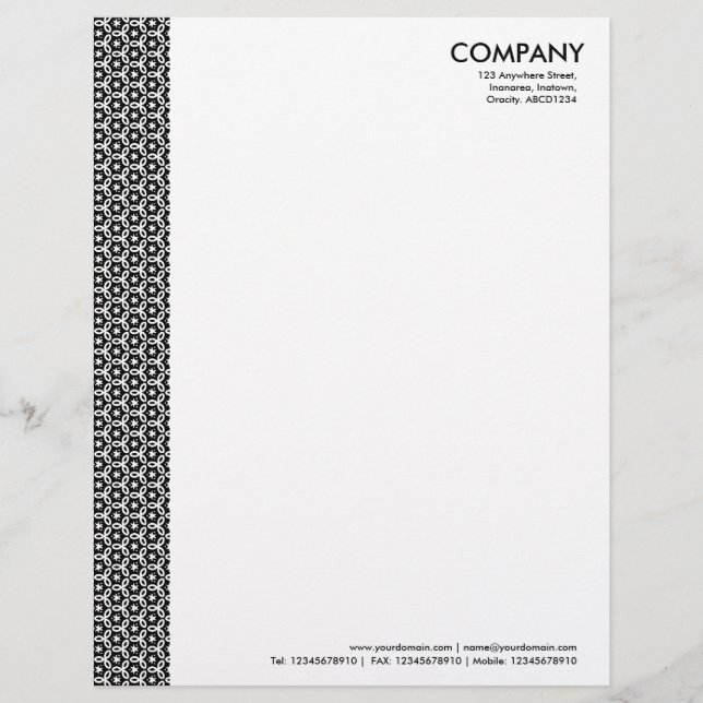 Papel Timbrado Terrazzo Pattern 03 (Frente)