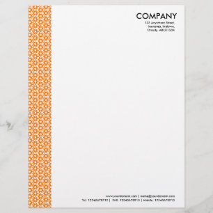 Papel Timbrado Terrazzo Pattern 03 - Orange