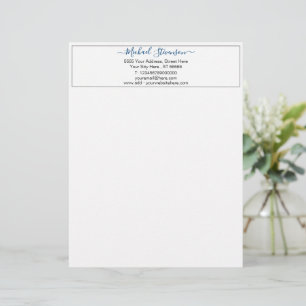 Papel Timbrado Texto Personalizado do Nome de Sua Empresa Moderno