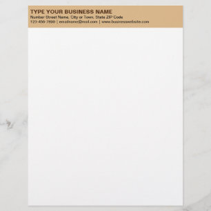 Papel Timbrado Textos não alinhados à esquerda no cabeçalho casta