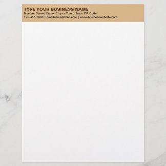 Papel Timbrado Textos não alinhados à esquerda no cabeçalho casta