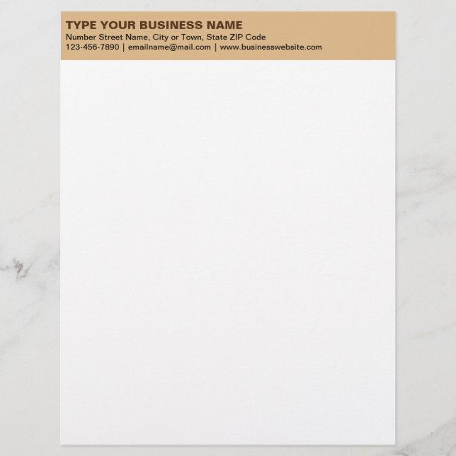 Papel Timbrado Textos não alinhados à esquerda no cabeçalho casta (Frente)