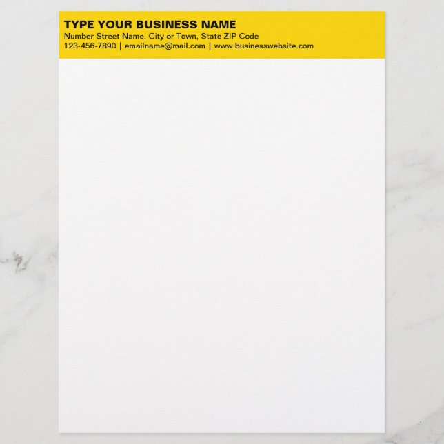 Papel Timbrado Textos simples alinhados à esquerda no cabeçalho a (Frente)