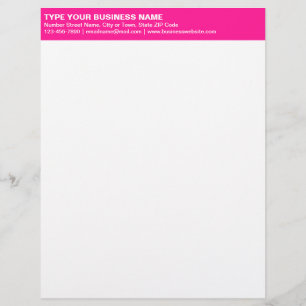 Papel Timbrado Textos simples alinhados à esquerda no cabeçalho r