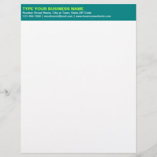 Papel Timbrado Textos simples alinhados à esquerda no cabeçalho v