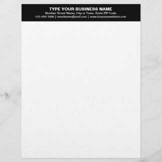 Papel Timbrado Textos simples alinhados ao centro no cabeçalho pr