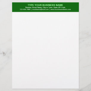 Papel Timbrado Textos simples alinhados ao centro no cabeçalho ve