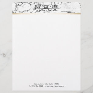 Papel Timbrado Textura de pedra de mármore moderna do advogado do