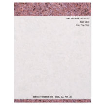 Textura pessoal da rocha com endereço do remetente