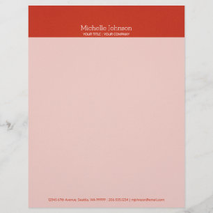 Papel Timbrado Textura verde-quente minimalista