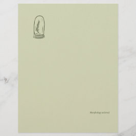 Papel Timbrado The Bell Jar- Botanists Pause- Minimal