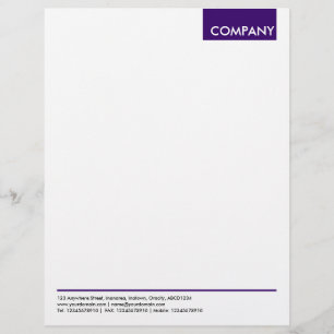 Papel Timbrado Top Tag - Deep Purple