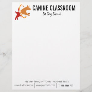 Papel Timbrado Treinamento de cães para negócios personalizado