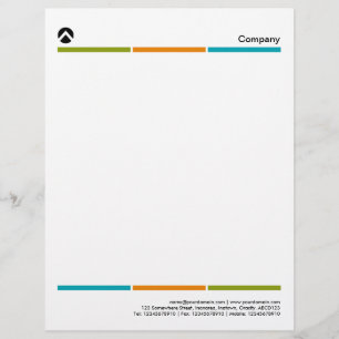 Papel Timbrado Tri-Color Lines 01a