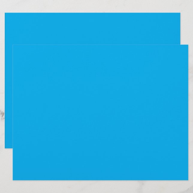Papel Timbrado um céu azul com um avião voando no céu (Frente/Verso)