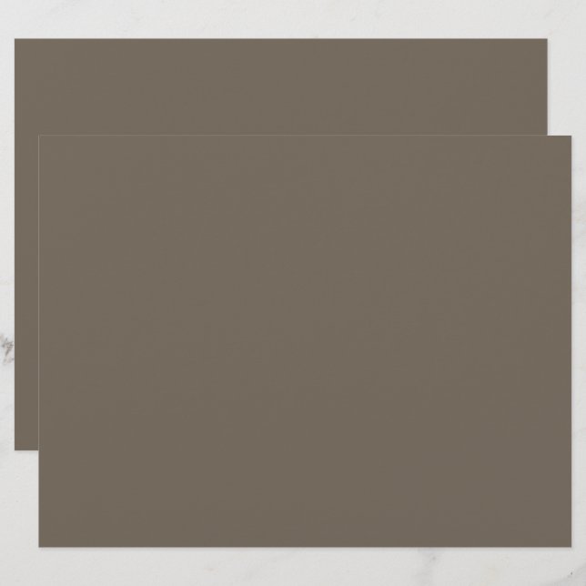 Papel Timbrado uma parede marrom com um relógio preto e branco (Frente/Verso)