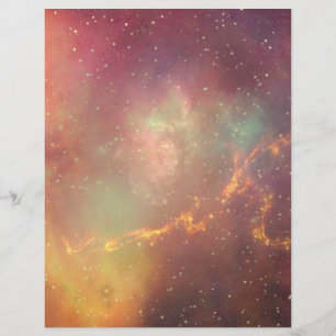 Papel Timbrado Universo do cosmos da Via Láctea da galáxia do