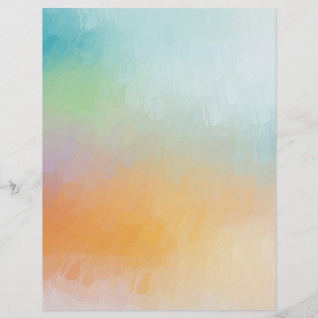 Papel Timbrado Vazio de Modelo Personalizado Tendência Vermelha C (Frente)