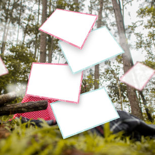 Papel Timbrado Vazio Treasure Hunt Pistas, Cartões ociosos