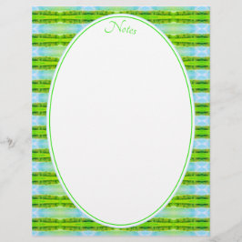 Papel Timbrado Verde limão e azul