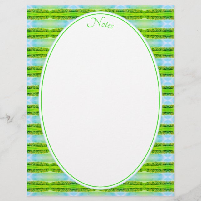 Papel Timbrado Verde limão e azul (Frente)