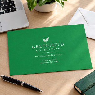 Papel Timbrado Verde Material de Escritório Pers