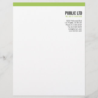Papel Timbrado Verde profissional moderno