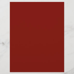 Papel Timbrado Vermelho celeiro (cor sólida)