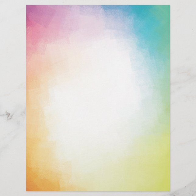 Papel Timbrado Vermelho Cor-de-rosa-rosa azul verde amarelo-claro (Frente)