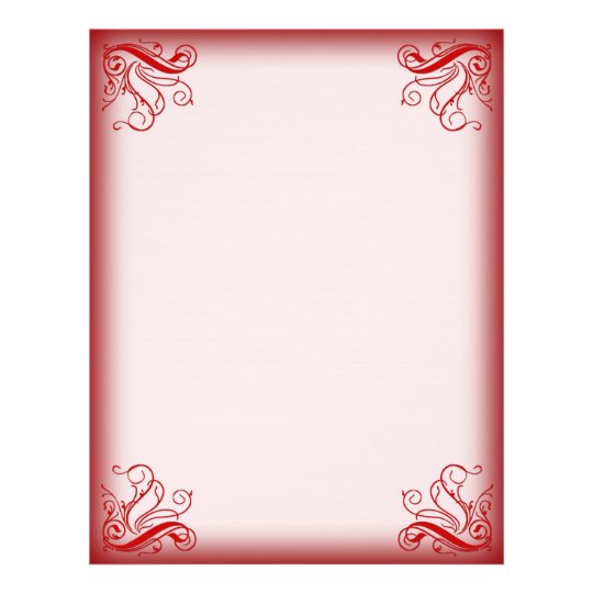 Papel Timbrado Vermelho do cabeçalho do Natal  Zazzle 