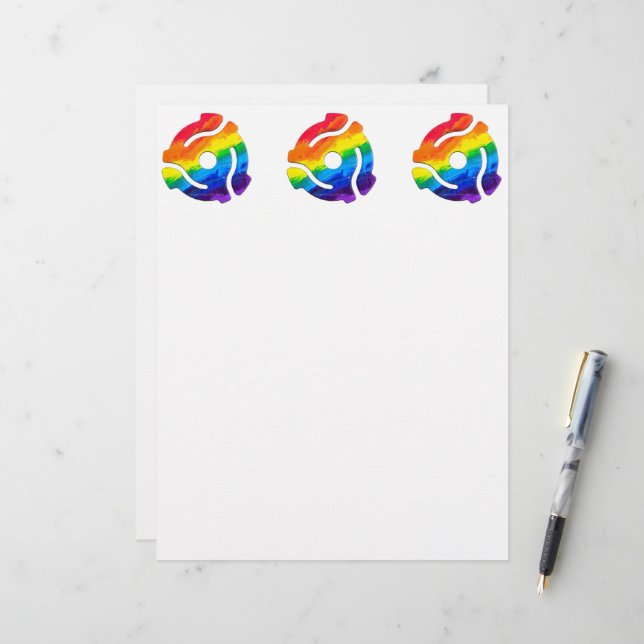 Papel Timbrado Vibran do adaptador de gravação plástico de 45 RPM (Frente/Verso In Situ)