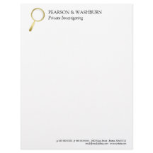 Vidro Dourado de ampliação Nome e Contato do Olho