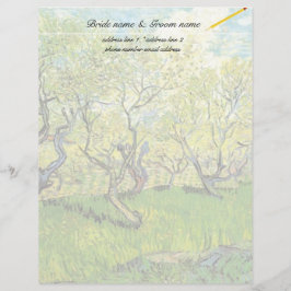 Papel Timbrado Vincent van Gogh,Pomar em Blossom